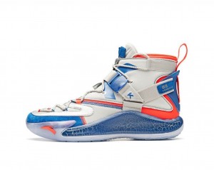 Anta Klay Thompson Kt5 Disruptiv “NASA” Basketball Shoes White / Blue UK | 268AYLPSW