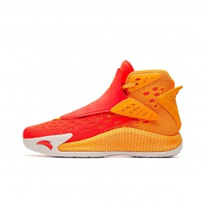 Anta Klay Thompson Kt5 "On Fire" Basketball Shoes Orange / Red UK | 584XDYQPT