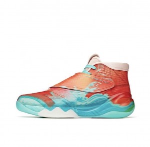 Anta Klay Thompson Kt6 "Koi" Basketball Shoes Turquoise / Red UK | 271QHRKXN