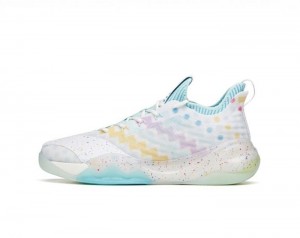 Anta Klay Thompson Kt6 Low "Easter" Basketball Shoes White / Multicolor UK | 609VBIJTD