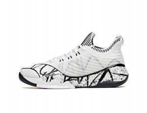 Anta Klay Thompson Kt6 Low “NIJIGEN” Basketball Shoes White / Black UK | 760RYKXDL