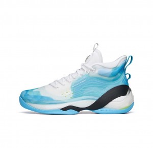 Anta Klay Thompson Kt7 Basketball Shoes White / Blue UK | 812OUEHQW