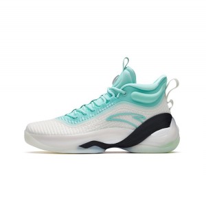 Anta Klay Thompson Kt7 Basketball Shoes White / Turquoise UK | 938QWCUNM