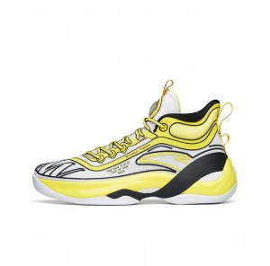Anta Klay Thompson Kt7 “Neptune soup” Basketball Shoes White / Yellow UK | 364HDFXTY