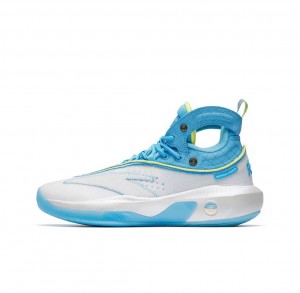 Anta Klay Thompson Kt8" Basketball Shoes White / Blue UK | 321RZYXQM