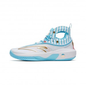 Anta Klay Thompson Kt8 "Sailor Tang" Basketball Shoes White / Blue UK | 830IVMPNU