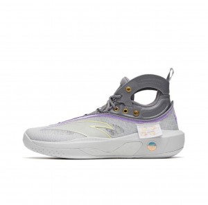 Anta Klay Thompson Kt8 "Starlight" Basketball Shoes Grey / White UK | 986XKUYJQ