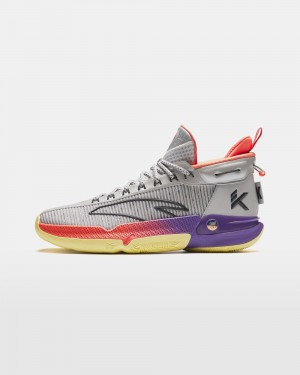 Anta Klay Thompson Kt9 Basketball Shoes Silver UK | 407TQVZAK