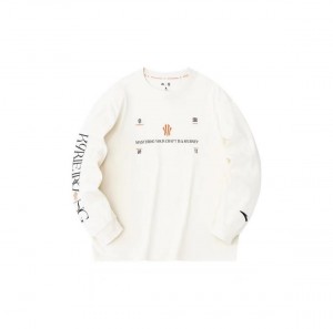 Anta Kyrie Irving Tour Crewneck Pullover Sweatshirts White UK | 429GJEYIK