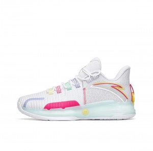 Anta Light Crazy 1 Pro Low Basketball Shoes White UK | 724KOVGBD
