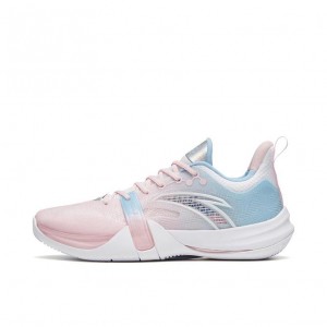 Anta Light Crazy 4 Team Basketball Shoes Pink / Blue UK | 234MCYOFK