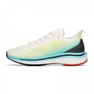 Anta Mach Running Shoes Beige / Yellow / Green UK | 187GJEMFH
