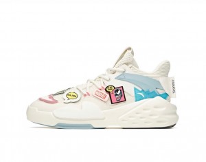 Anta Marvel Badao Mid “Venom” Running Shoes White UK | 817YUFIGM