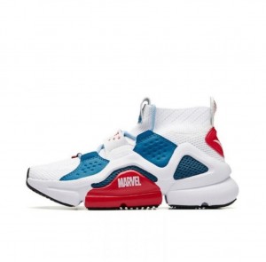 Anta Marvel Captain America Running Shoes White / Blue UK | 621HQUAGP
