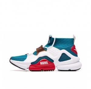 Anta Marvel Captain America Running Shoes White / Blue UK | 687BQHFXK