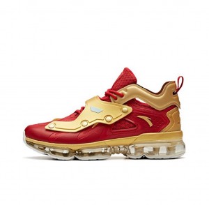 Anta Marvel “Iron Man” SEEED Low Running Shoes Red / Yellow UK | 602MALIVR