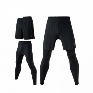 Anta Running Knit 2 in 1 Track Pants Black UK | 875NBRLJS