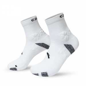 Anta Running Socks White / Black UK | 673KZHDIA