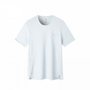Anta Running T-shirt White UK | 251BISMFO
