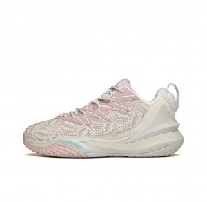 Anta Shock Quick Decision 5 Basketball Shoes Grey Pink UK | 631UWGXPS