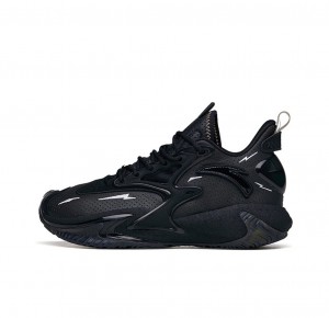 Anta Shock Wave 3 Pro Basketball Shoes Black UK | 345ZBAVEM