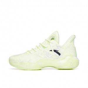 Anta Shock Wave 4 Basketball Shoes Light Green UK | 057QGYIDP