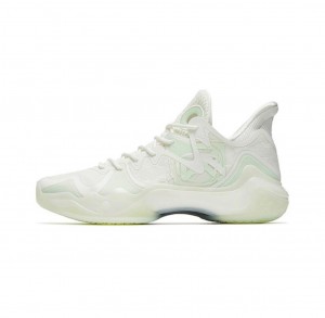 Anta Shock Wave 4 Basketball Shoes White UK | 896LHCNIT