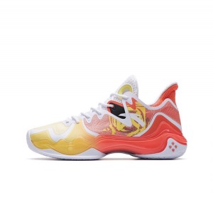 Anta Shock Wave 4 Basketball Shoes Yellow UK | 395PAGQYF
