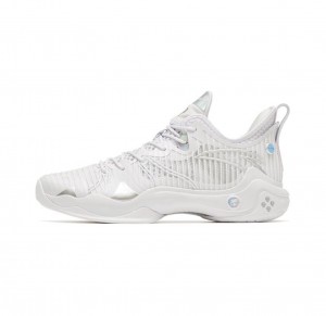 Anta Shock Wave 4 Pro Basketball Shoes White UK | 073KCAIBZ