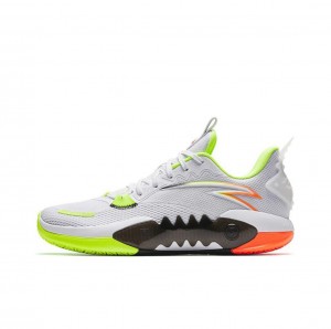 Anta Shock Wave 5 TD Basketball Shoes White / Green UK | 425CHJSFQ