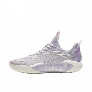 Anta Shock Wave 5 TD V2 Basketball Shoes Purple / White UK | 631YDFZRJ