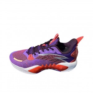 Anta Shock Wave 5 TD V2 Basketball Shoes Purple UK | 648YCBHPD