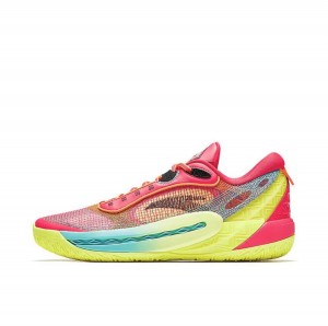Anta Shock Wave 6 Basketball Shoes Red / Yellow UK | 403SMJZXY