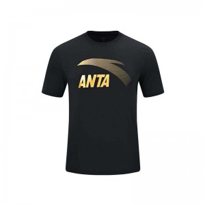 Anta T-shirt Black UK | 237ALHOPT