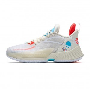 Anta Bai Jingting x Anta Light Crazy 3 "Milk Sugar" Basketball Shoes White UK | 925QMNCIU