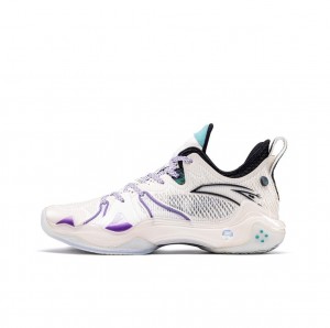 Anta Courtman x Anta Shock Wave 4 Pro Basketball Shoes Light Pink UK | 396OXPMJU