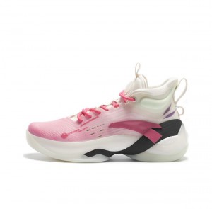 Anta Darren Zhou x Anta Klay Thompson Kt7 Panda Prank Basketball Shoes Pink / White UK | 612CGLWVP