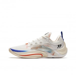 Anta Donte DiVincenzo x Anta Instant ZAP 1 - Home Basketball Shoes White UK | 096EZLKGM
