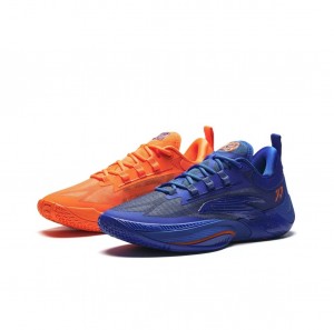 Anta Donte DiVincenzo x Anta Instant ZAP 1 - Mandarin Duck Basketball Shoes Blue / Orange UK | 583BGRVIT