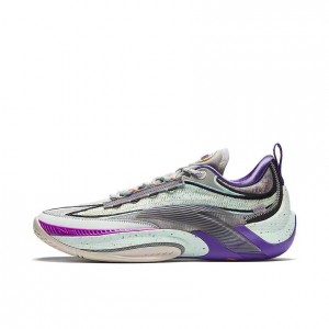 Anta Donte DiVincenzo x Anta Instant ZAP 1 ESG - Sleepless City Basketball Shoes Turquoise / Purple UK | 095LVGQBE