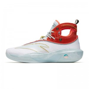 Anta Klay Thompson KT8 "Dribble King" Basketball Shoes White / Red UK | 462DUPVWF