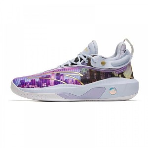 Anta Klay Thompson KT8 "The Bay" Basketball Shoes Purple UK | 546UHKMIZ